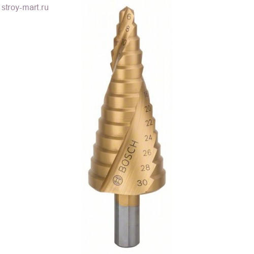 Ступ сверло HSS-TiN 13 ступ 6-30 мм - 2608587430 Ступ сверло HSS-TiN 13 ступ 6-30 мм - 2608587430
