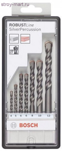 7 СВЕРЛ SILVER PERCUSSION. ROBUST LINE - 2607010545