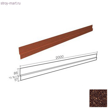 Примыкание к стене Gerard (Bark 687), L=2м - С-000115574 Примыкание к стене Gerard (Bark 687), L=2м - С-000115574