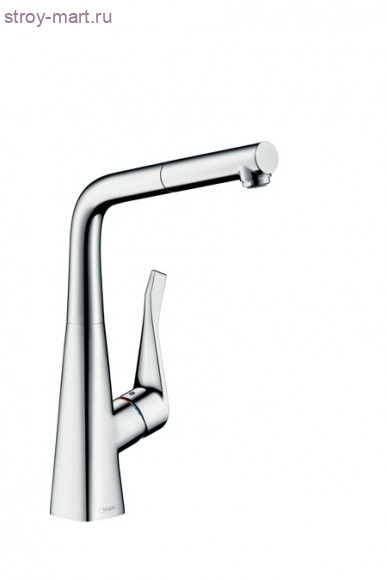 Смеситель для кухни однорычажный, с выдвижным душем, ?? Metris 14821800 Смеситель для кухни однорычажный, с выдвижным душем, ?? Metris 14821800