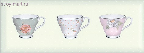 Веджвуд Декор Чашки зеленый грань STG\C274\15033 15x40 Веджвуд Декор Чашки зеленый грань STG\C274\15033 15x40