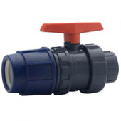 Кран ПЭ шаровой Дн 50х1 1/2 ВР нап компресс - 007-0038 Кран ПЭ шаровой Дн 50х1 1/2 ВР нап компресс - 007-0038