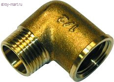 Угольник латунь Ду 15 ВР/НР Faro STC 5606 - 4606034006351 Угольник латунь Ду 15 ВР/НР Faro STC 5606 - 4606034006351