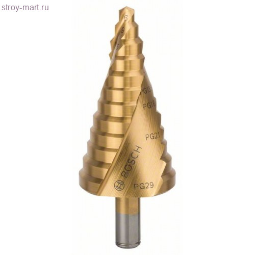 Ступ сверло HSS-TiN 12 ступ PG7-PG21 - 2608587435 Ступ сверло HSS-TiN 12 ступ PG7-PG21 - 2608587435