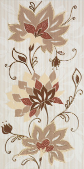 Жасмин 9ЖС404Ц на коричневом коричневый Декор 24,9х50 Жасмин 9ЖС404Ц на коричневом коричневый Декор 24,9х50