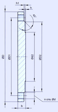 Заглушка сталь Ду 80 Ру16 фл - 027-1329 Заглушка сталь Ду 80 Ру16 фл - 027-1329