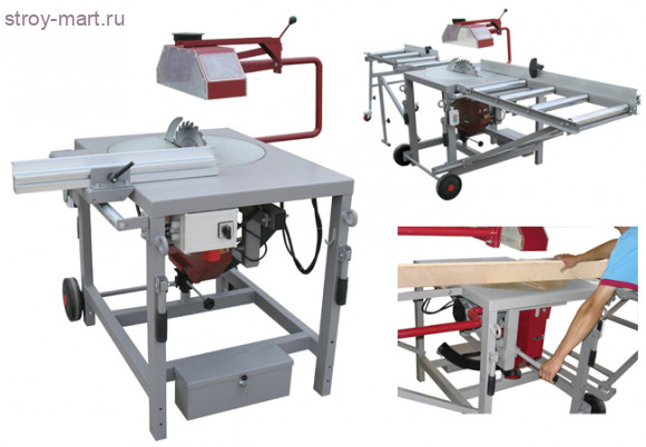 Циркулярная пила PKS-400R, 2 рольганга - 40000001