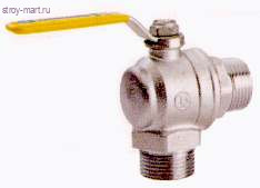 Кран шаровой латунь угловой газ R782L Ду 20 НР/НР рычаг Giacomini R782LX004 Кран шаровой латунь угловой газ R782L Ду 20 НР/НР рычаг Giacomini R782LX004