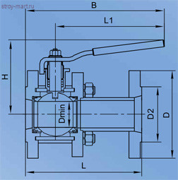Кран шаровой сталь 09Г2С 11с67п Ду 100 Ру16 фл Маршал - 007-5318 Кран шаровой сталь 09Г2С 11с67п Ду 100 Ру16 фл Маршал - 007-5318