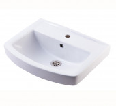 Умывальник Ока белый 1 отверстие 2 величины б/комплекта Кировская Керамика - 4606034156544 Умывальник Ока белый 1 отверстие 2 величины б/комплекта Кировская Керамика - 4606034156544