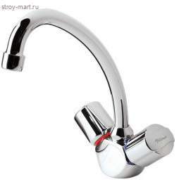 Смеситель двуручный для мойки Стиль хром к/затвор труб поворот Vidima ВА139АА Смеситель двуручный для мойки Стиль хром к/затвор труб поворот Vidima ВА139АА