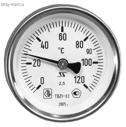 Термометр биметаллический накладн Дк63 Дтр30 120C ТБП63/ТР Юмас - 011-0137 Термометр биметаллический накладн Дк63 Дтр30 120C ТБП63/ТР Юмас - 011-0137