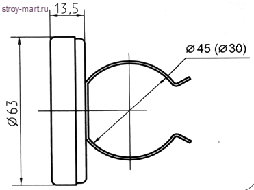Термометр биметаллический накладн Дк63 Дтр30 120C ТБП63/ТР Юмас - 011-0137 Термометр биметаллический накладн Дк63 Дтр30 120C ТБП63/ТР Юмас - 011-0137