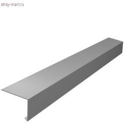 Фартук карнизный S1, L-2 м, PE 04, RAL 9003 белый - С-000098625