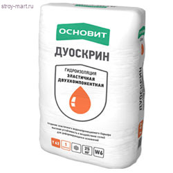 Эластичная 2-х компонентная Гидроизоляция Основит дуоскрин Т-62. Сухой компонент. 25 кг - С-000087401 Эластичная 2-х компонентная Гидроизоляция Основит дуоскрин Т-62. Сухой компонент. 25 кг - С-000087401