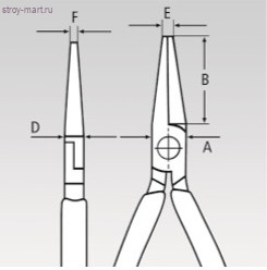 Плоскогубцы захватные, для точной механики 37 31 125 - KN-3731125 Плоскогубцы захватные, для точной механики 37 31 125 - KN-3731125