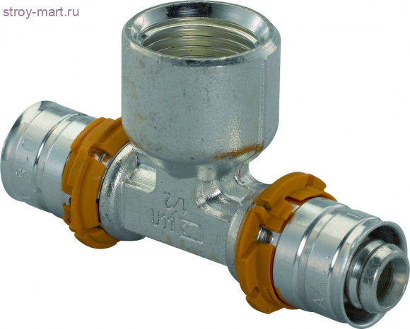 Тройник МП латунь MLC Дн 50х1х50 ВР пресс Uponor 1046929 - 027-6822