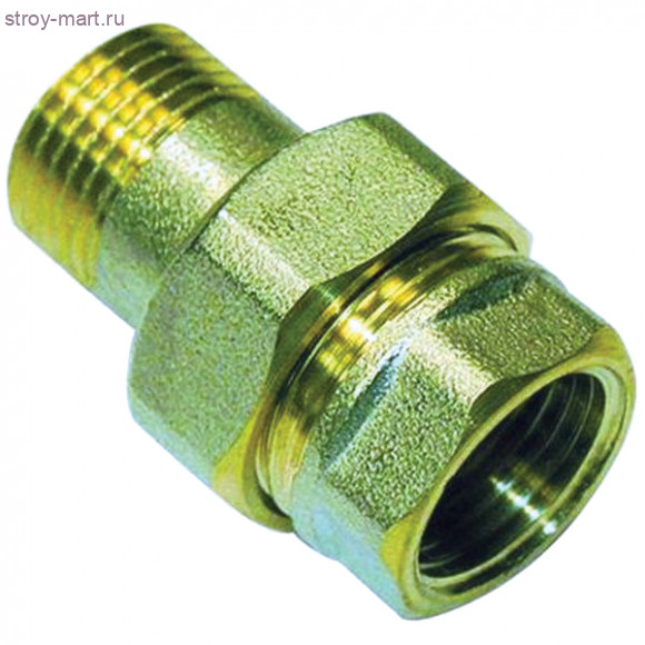 Соединитель латунь американка никель Ду 20 угл ВР/НР Faro STC 5684 - 4606034007143 Соединитель латунь американка никель Ду 20 угл ВР/НР Faro STC 5684 - 4606034007143