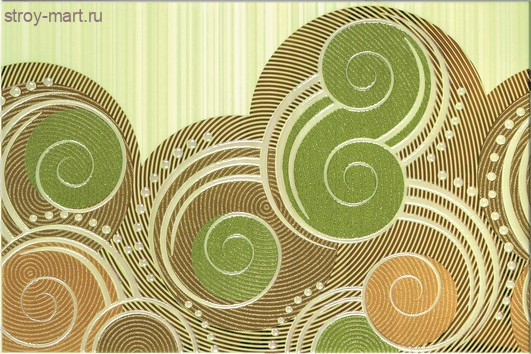 Calipso green wave декор 30x45 Calipso green wave декор 30x45