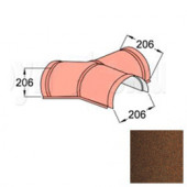 Y-образный элемент полукруглого конька конечный Decra Classic/Roman Тик - С-000113389