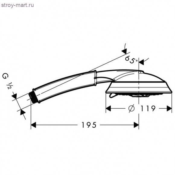 Ручной душ Raindance Classic 100AIR 3jet, ?’ Raindance 28548000