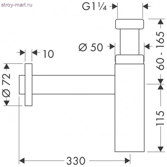 Сифон Flowstar S, 1 1/4’  52105000