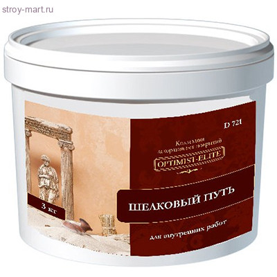 Декоративное покрытие «Шелковый путь» для наружных и внутренних работ 3кг D 721 - С-000075822 Декоративное покрытие «Шелковый путь» для наружных и внутренних работ 3кг D 721 - С-000075822