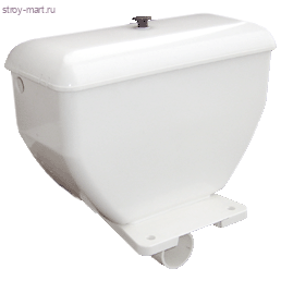 Бачок пластик белый в комплекте с полочкой - 4606034068656 Бачок пластик белый в комплекте с полочкой - 4606034068656