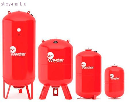 Бак расширительный для систем отопления - вертикальный WESTER WRV-500