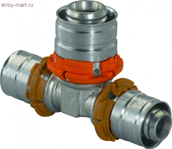 Тройник переходной МП латунь MLC Дн 20х25х20 пресс Uponor 1014983 - 027-6787