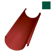 Grand Line, Желоб полукруглый, 125 мм, 3м, RAL 6005 - С-000043586 Grand Line, Желоб полукруглый, 125 мм, 3м, RAL 6005 - С-000043586