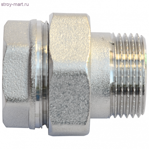 Соединитель латунь американка никель Ду 25 угл ВР/НР Faro STC 5684 - 4606034007150 Соединитель латунь американка никель Ду 25 угл ВР/НР Faro STC 5684 - 4606034007150