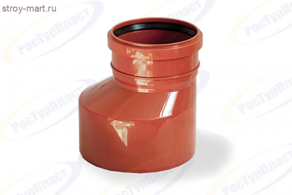 Переход PP-B коричневый Дн 200х160 б/нап в комплекте РосТурПласт 11669