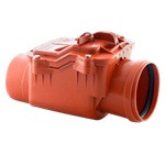 Клапан PP-B коричневый обратный Дн 160 б/нап в комплекте РосТурПласт 11642