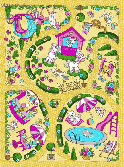 Нева Тафт Детский коврик принт 210 1,5х2,0 м Нева Тафт Детский коврик принт 210 1,5х2,0 м