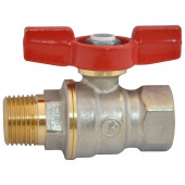 Кран шаровой латунь R914 Ду 32 ВР/НР полный проход бабочка Giacomini R914X026 Кран шаровой латунь R914 Ду 32 ВР/НР полный проход бабочка Giacomini R914X026