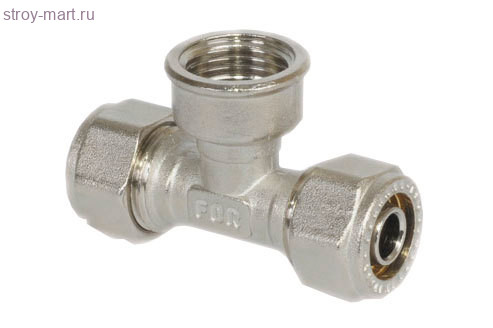 Тройник компрессионные с внутренней резьбой - 26х3/4'х26