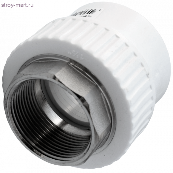Муфта PP-R комбинированн под ключ белый Дн 63х2 ВР РосТурПласт 10660 - 4640014216309 Муфта PP-R комбинированн под ключ белый Дн 63х2 ВР РосТурПласт 10660 - 4640014216309