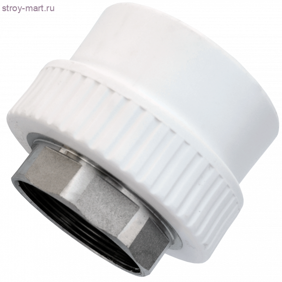 Муфта PP-R комбинированн под ключ белый Дн 63х2 ВР РосТурПласт 10660 - 4640014216309 Муфта PP-R комбинированн под ключ белый Дн 63х2 ВР РосТурПласт 10660 - 4640014216309