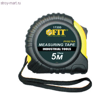 Рулетка «FIT» Профи, прорезиненный корпус «Стайл» 5 м (25 мм) / 17306 - С-000114656 Рулетка «FIT» Профи, прорезиненный корпус «Стайл» 5 м (25 мм) / 17306 - С-000114656