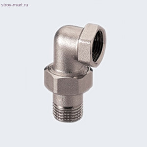 Соединитель латунь никель угл Ду25 м/р угл американка - 027-8926