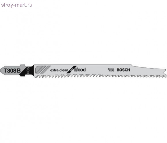 Пилки д\лобзика 5шт,T308B,HCS,91\2.2мм,рез-50мм,д\дер - 2.608.663.751 Пилки д\лобзика 5шт,T308B,HCS,91\2.2мм,рез-50мм,д\дер - 2.608.663.751
