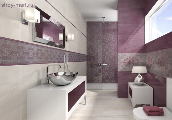 Decor Waves Purpura Декор 25х75 Decor Waves Purpura Декор 25х75