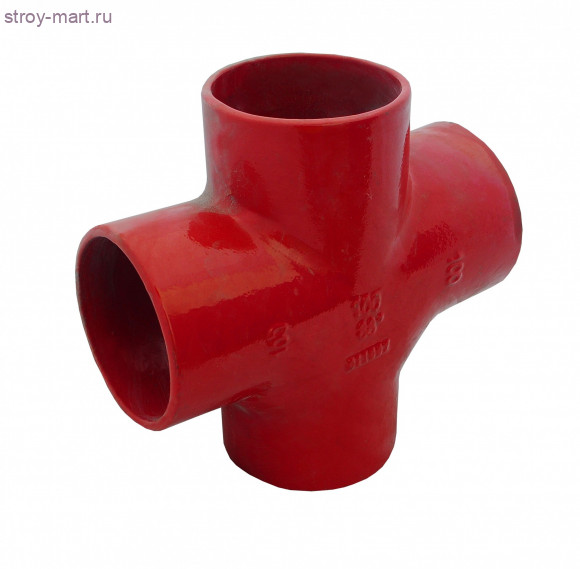 Крестовина чугун Дн 100х100х100х68 б/растр SML - 027-7814