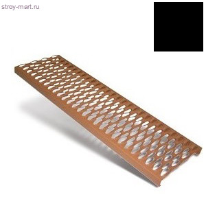 Безопасная решетка 250*2000мм, сталь, черный - С-000116031 Безопасная решетка 250*2000мм, сталь, черный - С-000116031