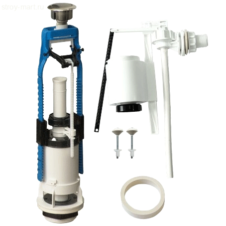 Арматура для бачка кнопка универсал Уклад АБ69.03.14.0 - 4606034001837 Арматура для бачка кнопка универсал Уклад АБ69.03.14.0 - 4606034001837