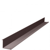 Фартук карнизный (над желобом) S14, L-2 м, PE 04, RR 32 коричневый - С-000098631