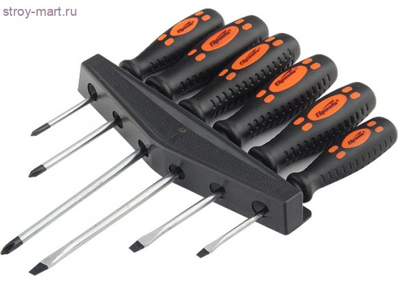 Набор отверток, CrV, двухкомпонентные рукоятки, 6 шт / Sparta. 13307 - С-000070957 Набор отверток, CrV, двухкомпонентные рукоятки, 6 шт / Sparta. 13307 - С-000070957