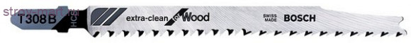 Пилки д\лобзика 100шт,T308B,HCS,91\2.2мм,рез-50мм,д\дер - 2.608.663.753 Пилки д\лобзика 100шт,T308B,HCS,91\2.2мм,рез-50мм,д\дер - 2.608.663.753