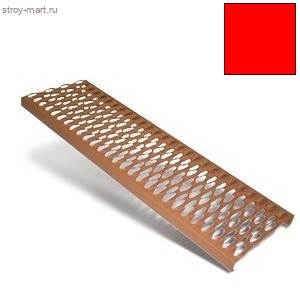 Безопасная решетка 250*2000мм, сталь, красный - С-000116029 Безопасная решетка 250*2000мм, сталь, красный - С-000116029